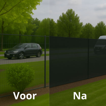 Practo Sichtschutz 95% 2500x180 cm - schwarz