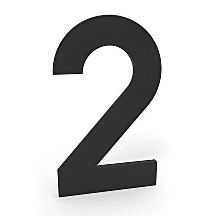 Zwarte Zelfklevende Huisnummers - 10 cm Hoog