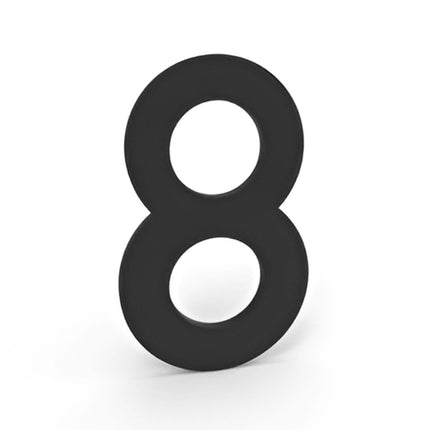 Zwarte Zelfklevende Huisnummers - 10 cm Hoog