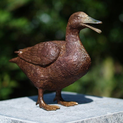 Bronzen beeld Eend 20x10x28cm