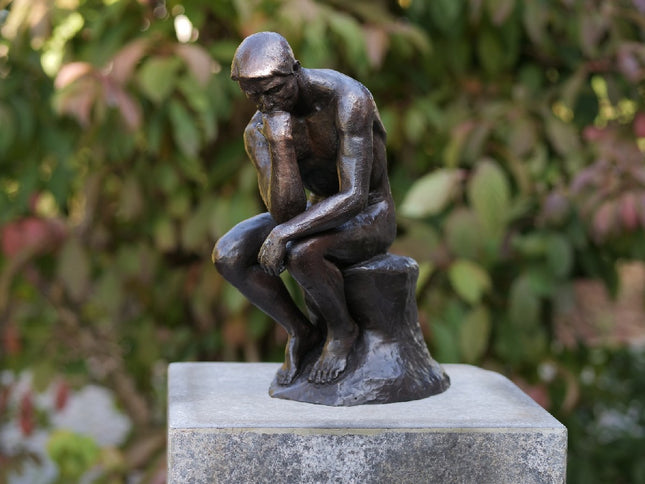 Bronzen beeld Denker van Rodin 29 cm 29x12x24cm