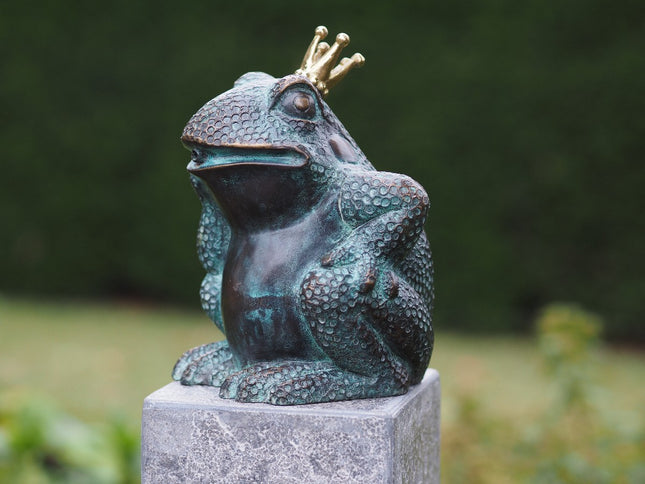 Bronzen beeld Koningskikker 17x11x13cm