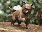 Bronzen beeld Staande poes 10x6x15cm