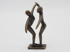 Bronzen beeld Klein modern danspaar 10x3x5cm