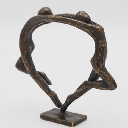 Bronzen beeld Klein modern danspaar 10x3x13cm