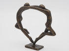 Bronzen beeld Klein modern danspaar 10x3x13cm