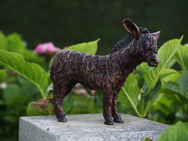 Bronzen beeld Ezeltje 21x6x23cm