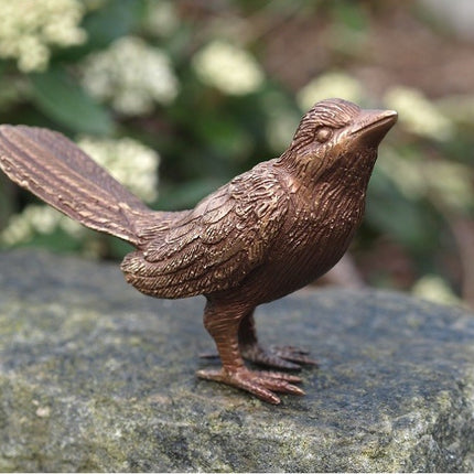 Bronzen beeld Vogel 8x4x12cm