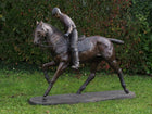 Bronzen beeld Polo speler 152x65x180cm 137kg