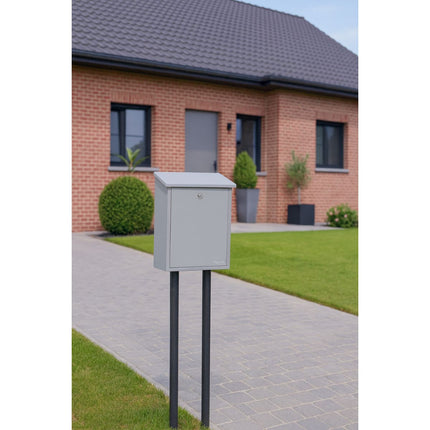 Practo Garden Brievenbus Amsterdam Mat Grijs  32x26x9 cm 