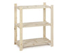 Practo Houten opbergrek 95x80x40 cm – 3 legborden 