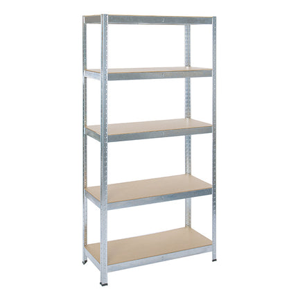 Practo Metalen Rek Heavy Duty 150x75x30 cm – 4 legborden – Grijs