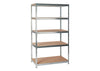Practo Metalen opbergrek 180x105x56 cm – 5 legborden – Galva