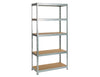 Practo Metalen opbergrek 180x90x45 cm – 5 legborden – Galva