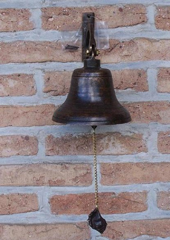 Bronzen beeld Grote bel 40x14x16cm