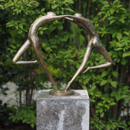 Bronzen beeld Abstract danspaar 49x69x15cm - Doika - Bronzen beeld - Doika - 5410807003664 - AN0366BR-HP