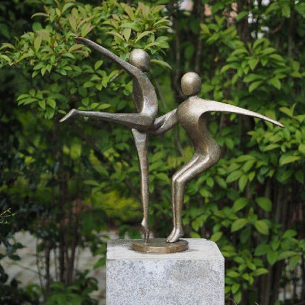 Bronzen beeld Abstract danspaar 57x55x37cm - Doika - Bronzen beeld - Doika - 5410807003619 - AN0361BR-HP