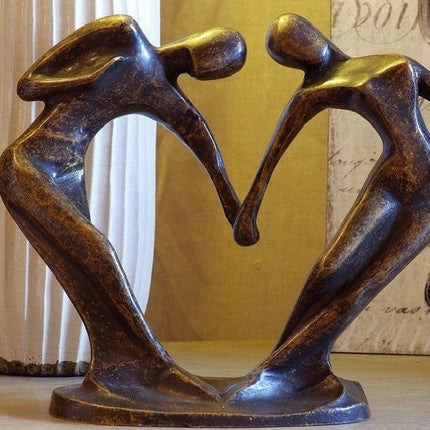Bronzen beeld Abstract danspaar / klein model 24x30x14cm - Doika - Bronzen beeld - Doika - 5410807017203 - AN0720BR-BI