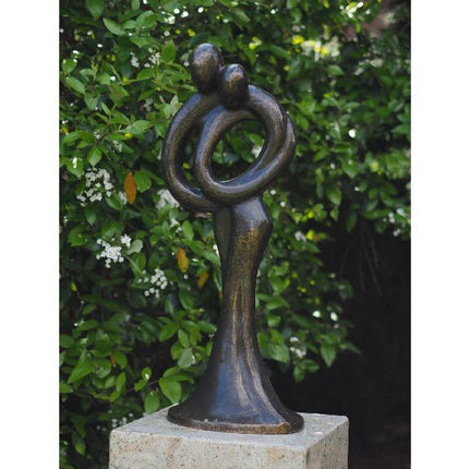 Bronzen beeld Abstract liefdespaar 80 cm 79x32x24cm - Doika - Bronzen beeld - Doika - 5410807007198 - AN0719BR-BI-L