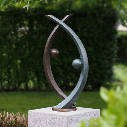 Bronzen beeld Abstract sculptuur 74x20x36cm - Doika - Bronzen beeld - Doika - 5410807028995 - AN2899BR-VI