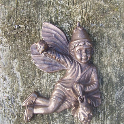 Bronzen beeld Deurklopper fee 15x3x12cm - Doika - Bronzen beeld - Doika - 5410807001035 - DR0103BR-B
