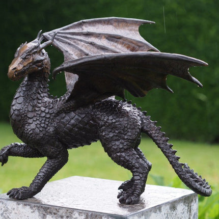 Bronzen beeld Draak 30x34x35cm - Doika - Bronzen beeld - Doika - 5410807023082 - AN2308BR-B