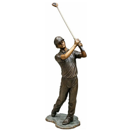 Bronzen Beeld Golfer 58x46x138 cm - Doika - Bronzen beeld - Thermobrass - 5410807908884 - B888
