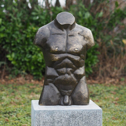 Bronzen beeld Grote mannen torso 56x20x41cm - Doika - Bronzen beeld - Doika - 5410807035535 - AN3553BR-BI