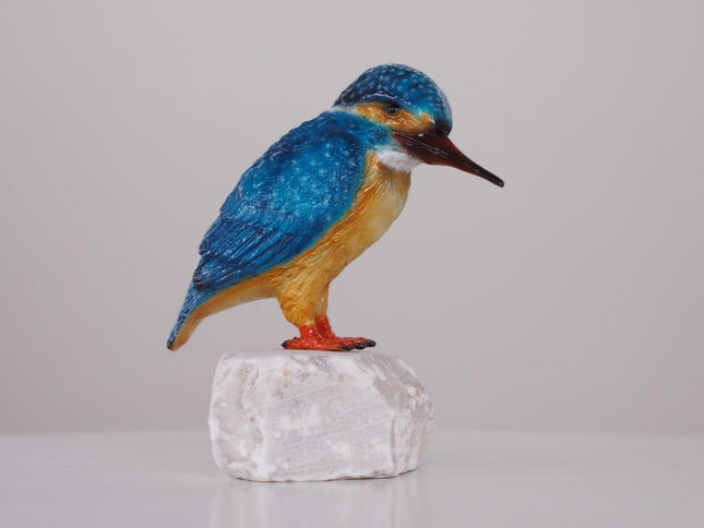 Bronzen beeld ijsvogeltje gekleurd 15x9x14cm - Doika - Bronzen beeld - Doika - 5410807015391 - BS1539C