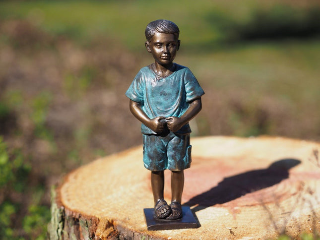 Bronzen beeld Jongentje 20x5x8cm - Doika - Bronzen beeld - Doika - 5410807014929 - BS1492B