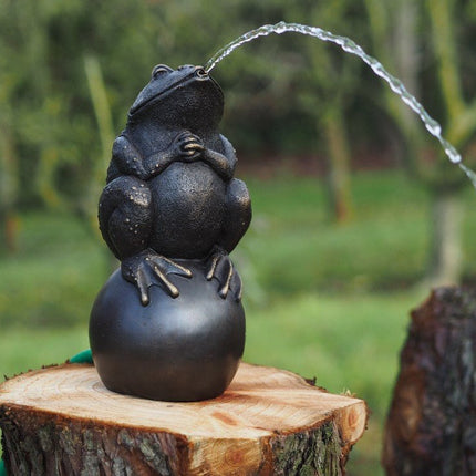 Bronzen beeld Kikker op bal 34x15x16cm - Doika - Bronzen beeld - Doika - 5410807009260 - AN0926BR-B-F