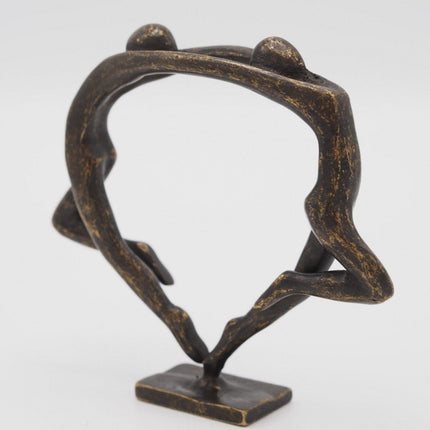 Bronzen beeld Klein modern danspaar 10x3x13cm - Doika - Bronzen beeld - Doika - 5410807028315 - AN2831BR-BI