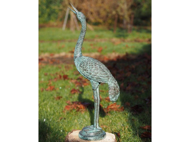 Bronzen beeld Kleine kraanvogel 61x11x65cm - Doika - Bronzen beeld - Doika - 5410807011799 - AN1179BR-V