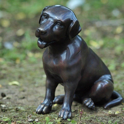 Bronzen beeld Kleine labrador 24x15x22cm - Doika - Bronzen beeld - Doika - 5410807206782 - GA0678BR-B