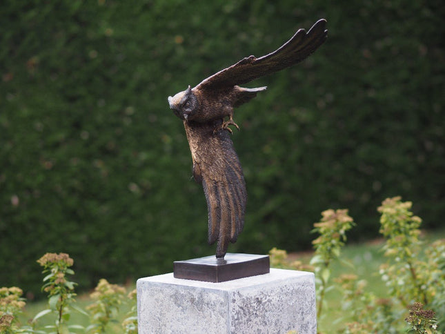 Bronzen beeld Uil 48x24x35cm - Doika - Bronzen beeld - Doika - 5410807013212 - AN1321BR-B