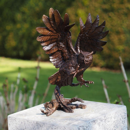 Bronzen beeld Vliegende Uil 30x23x19cm - Doika - Bronzen beeld - Doika - 5410807610213 - BS61021