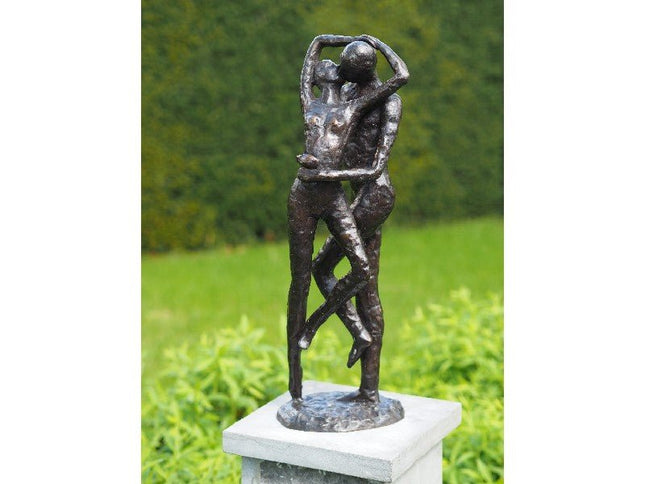 Bronzen beeld Zoenend liefdespaar 54x15x18cm - Doika - Bronzen beeld - Doika - 5410807009284 - AN0928BR-BI