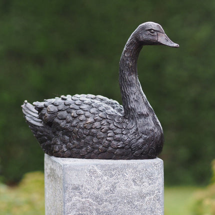 Bronzen beeld Zwaan 16x9x22cm - Doika - Bronzen beeld - Doika - 5410807913437 - AN1343BR-B
