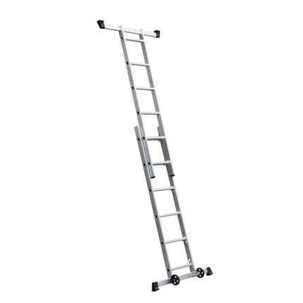 Escalo Combi Stelling-Ladder 2X6 Treden + Wielen - Doika - Ladders en Stellingen - Practo Home - 5414045045899 - L718