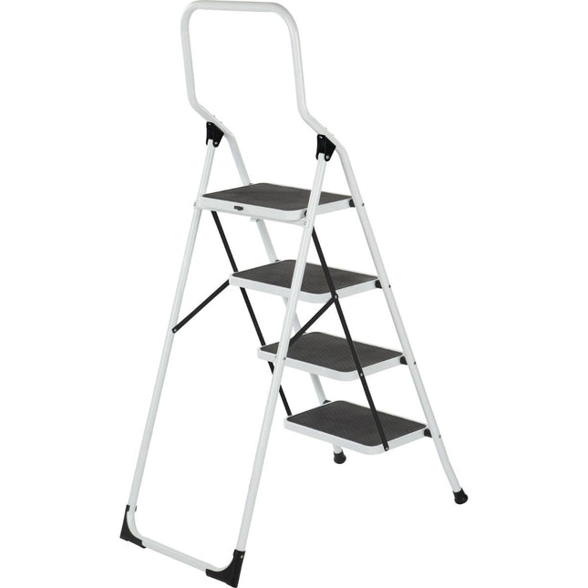 Escalo Trapladder Big Step 4 Brede Tr. - Wit - Doika - Ladders en Stellingen - Escalo - 5414045982149 - L214