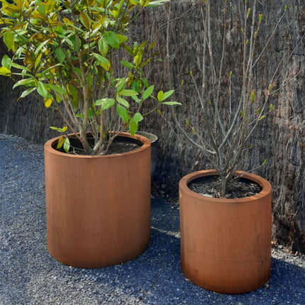 Geroba Ronda plantenbak cortenstaal 35x80cm 15kg - Doika - Plantenbak - Geroba - RondaB9