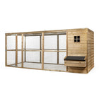Hühnerstall Luuk 448 x 179 x 183 cm - Imprägniertes Holz
