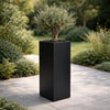 Hoge aluminium plantenbak 40x40x100 cm - Gitzwart (RAL 9005) - Doika - Plantenbak - Geroba -  - Artus2