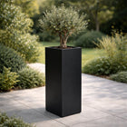 Hoge aluminium plantenbak 40x40x100 cm - Gitzwart (RAL 9005) - Doika - Plantenbak - Geroba -  - Artus2