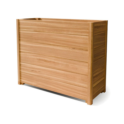Langwerpige Hardhouten plantenbak met poten 100x40x81 cm - Doika - Plantenbak - Geroba -  - ARRELH4