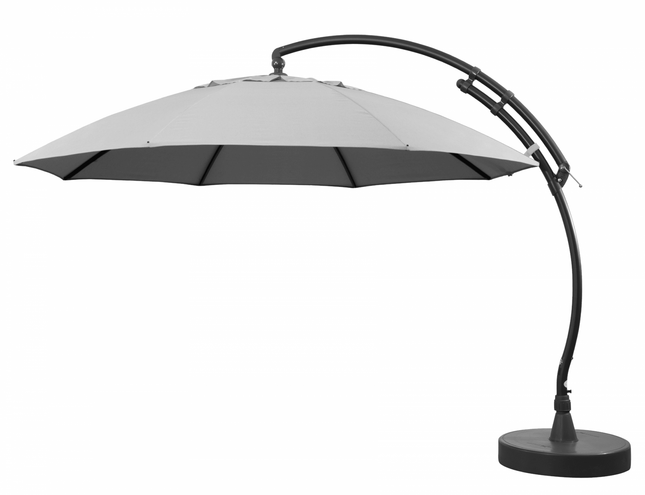 Practo 375 XL Olefin 305x425 cm - licht grijs - Doika - parasols - Practo Garden -  - SGN10345244
