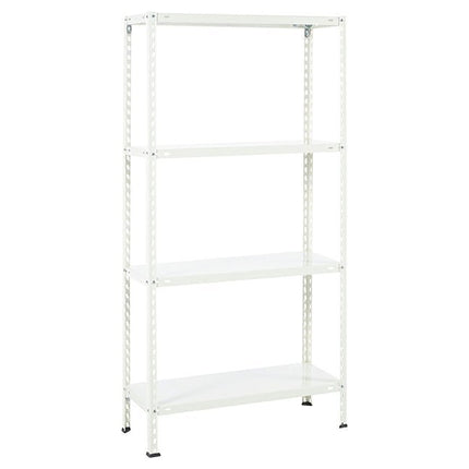 Practo Metalen opbergrek 150x75x30 cm – 4 legborden – Wit - Doika - Opbergrekken - Practo Home -  - M103B