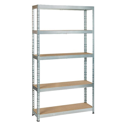 Practo Metalen opbergrek 180x100x30 cm – 5 legborden – Galva - Doika - Opbergrekken - Practo Home -  - M836
