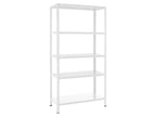 Practo Metalen opbergrek 180x90x40 cm – 5 legborden – Wit - Doika - Opbergrekken - Practo Home -  - M141B
