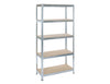 Practo Metalen Rek Heavy Duty 180x90x40 cm – 5 legborden – Grijs - Doika - Opbergrekken - Practo Home -  - M1809040.5